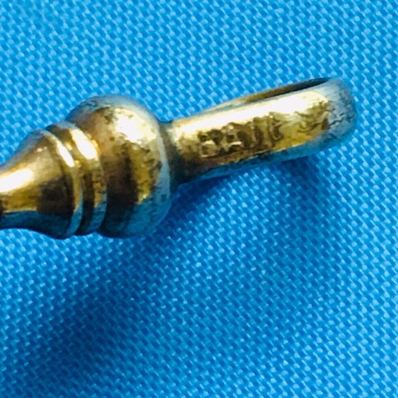 ANTIQUE Bates & Bcon Victorian Gold Filled Pocket Watch Chain With Seal - Picture 6 of 12